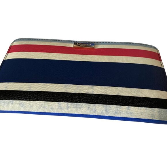 Kate Spade New York Evangelie Laurel Way Striped Satchel Crossbody w wallet - Picture 7 of 8